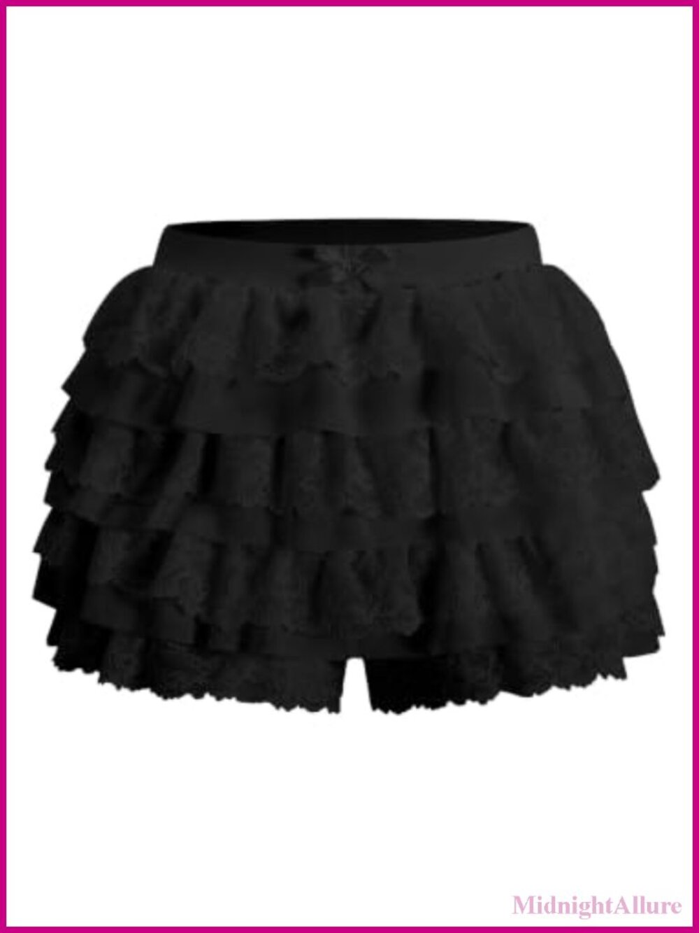 Lace Ruffle Y2K Mini Shorts with Scalloped Hem for Women Cute Fairycore